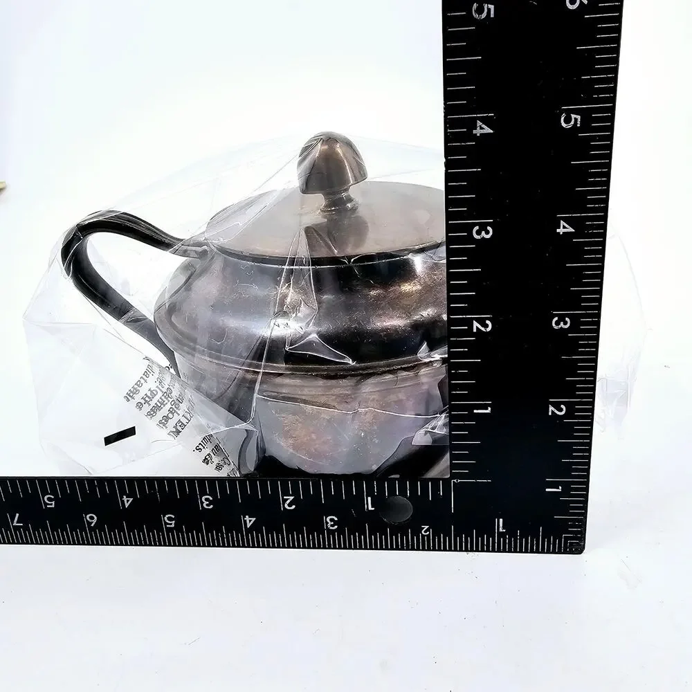 Vintage WWII Era USN Reed & Barton Silver Soldered US Navy Bowl w/ Lid 3610
